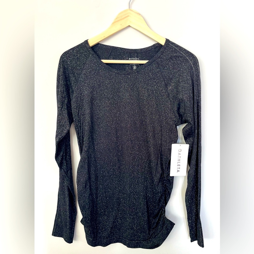 NWT Athleta Speedlight Glow Sparkle Top - Size L